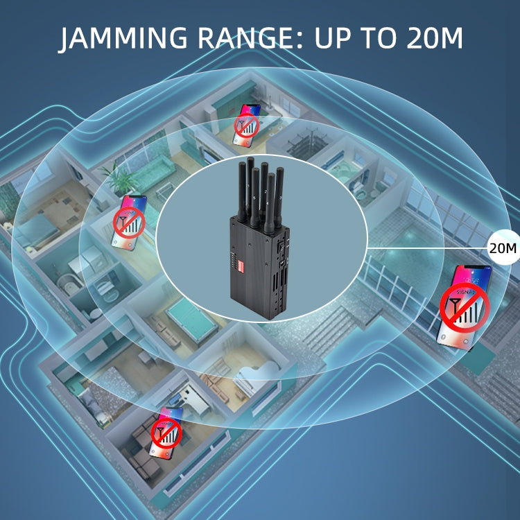 GSM / CDMA / DCS / PCS / 3G / Wifi / GPS / LOJACK Mobile Phone Signal Breaker / Jammer / Isolator, Coverage: 20meters (JAX-121A-6C), GSM / CDMA / DCS / PCS / 3G / Wifi / GPS / LOJACK GSM / CDMA / DCS / PCS / 3G / Wifi / GPS / LOJACK Mobile Phone Signal Breaker / Jammer / Isolator, Coverage: 20meters (JAX-121A-6C), GSM / CDMA / DCS / PCS / 3G / Wifi / GPS / LOJACK